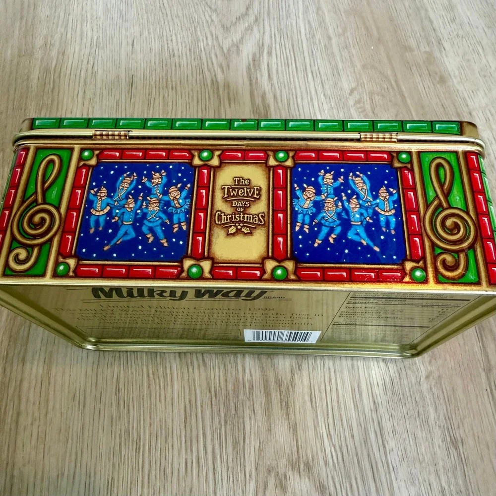 Milky Way 1998 Limited Edition Tin Twelve Days of Christmas Holiday Canister